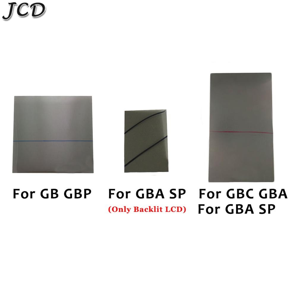 JCD para Gamboy GB GBP pantalla retroiluminada modificar parte polarizado polarizador filtro película hoja para GBA GBC GBASP NGP WSC película polarizadora