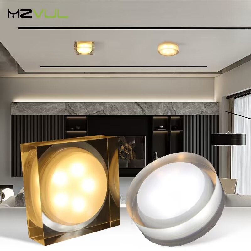 Modern Crystal Led Downlights Recessed Ceiling Spot Lamp 15W 10W 5W Led Lights for Room Bedroom 110V 220V Spot Led Light Fixture