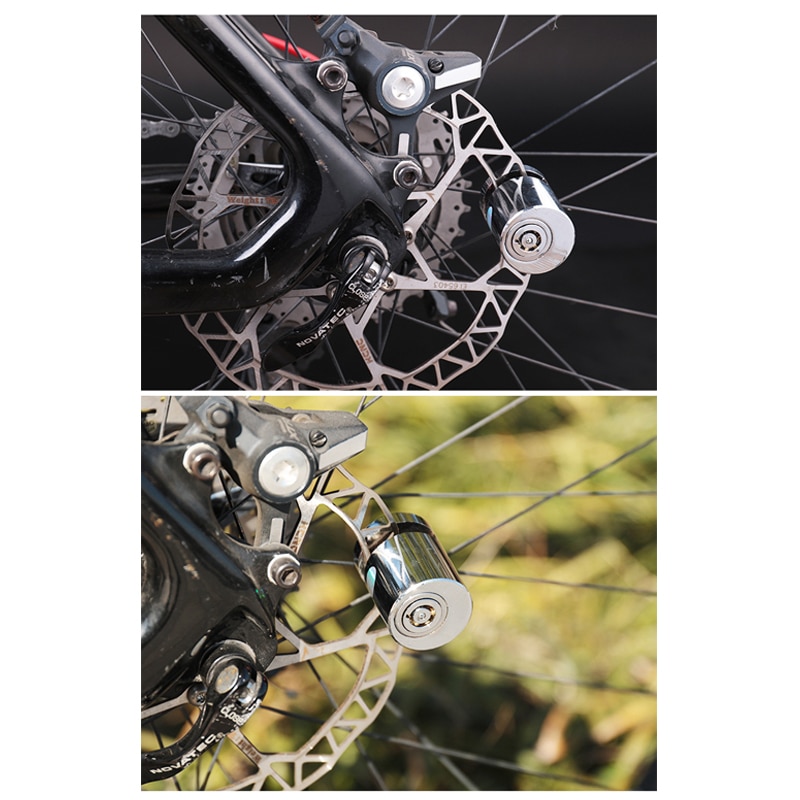 Mini Wiel Remschijf Slot Motor Alarm Slot Alarm Anti-Diefstal Wiel Rem Fiets Accessoires Voor Fiets Motorfiets