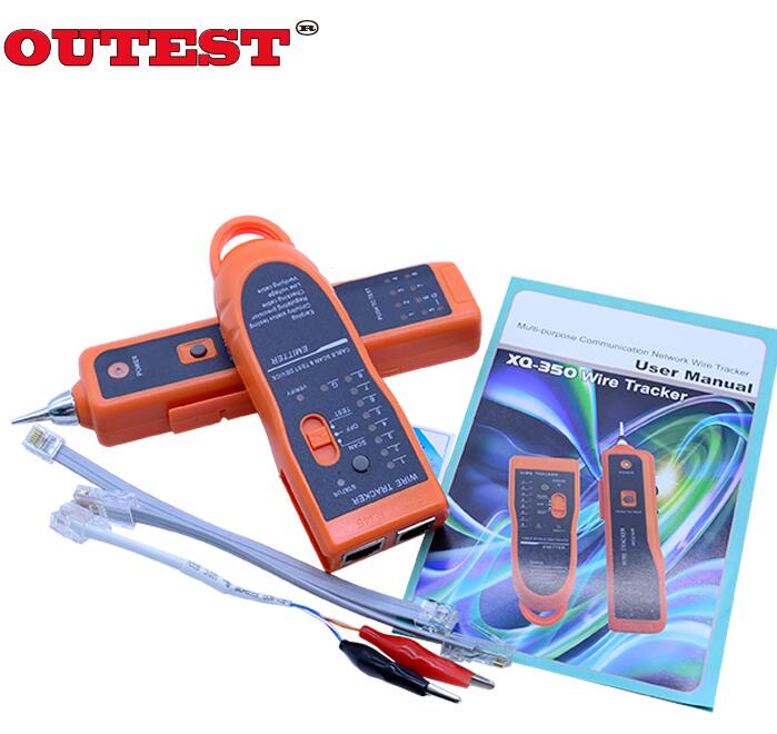 Traceur de fil électrique RJ45 RJ11, détecteur de câble réseau lan, traceur de fil téléphonique, toner xq-350,: No color box and bag