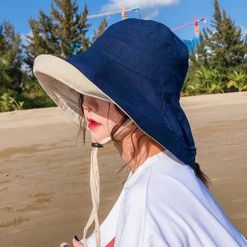 Cokk Zomer Hoeden Voor Vrouwen Dames Visser Cap Brede Rand Floppy Hoed Vrouwelijke Strand Zonnehoed Zonnehoed Suncreen Koreaanse stijl