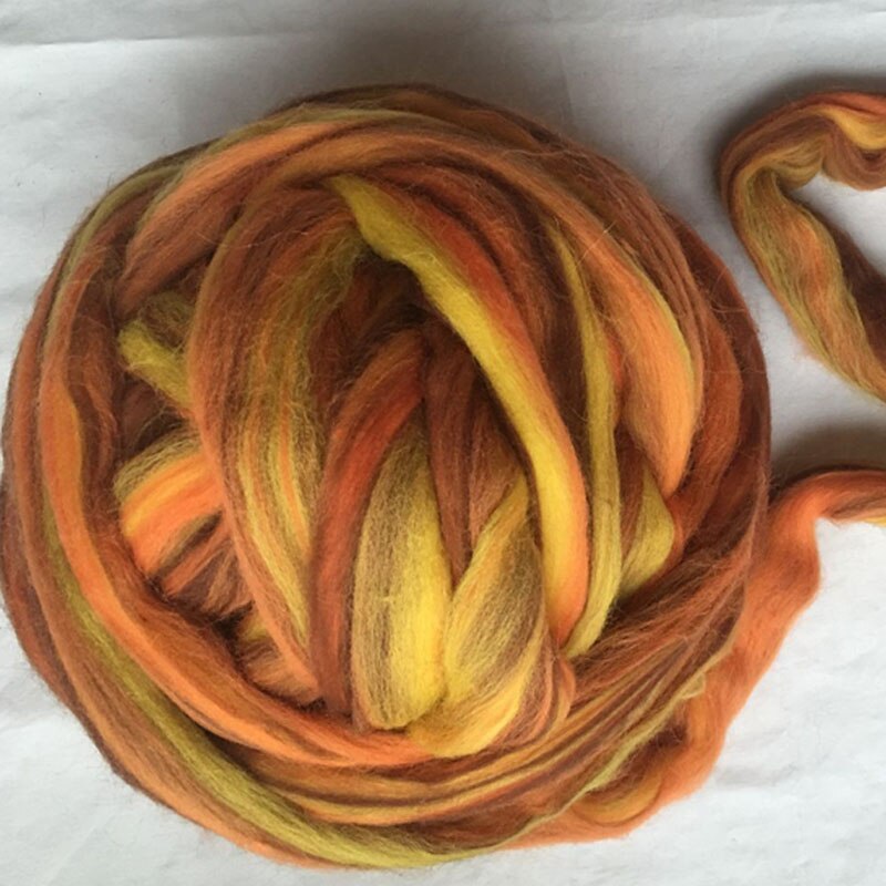 WFPFBEC mixture Merino Wool for felting wool roving fiber 50g 100g 200g 300g 500g 1000g Perfect in Wet and needle Felting no.104: 300g