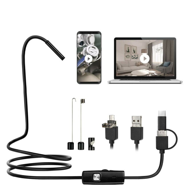 Caméra d'inspection endoscopique USB type-c HD mégapixels, pour Android, outils de détection de défauts et de voiture