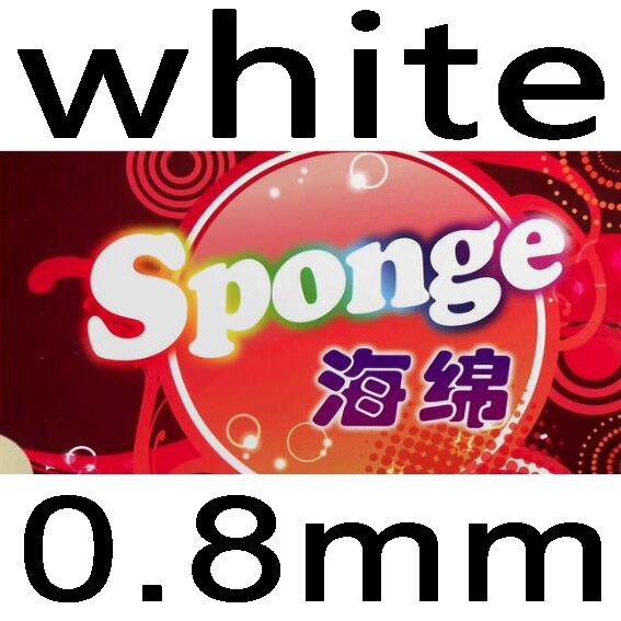 61 secondo Ad Alta Elasticità Ping Pong Spugna: white 0.8mm