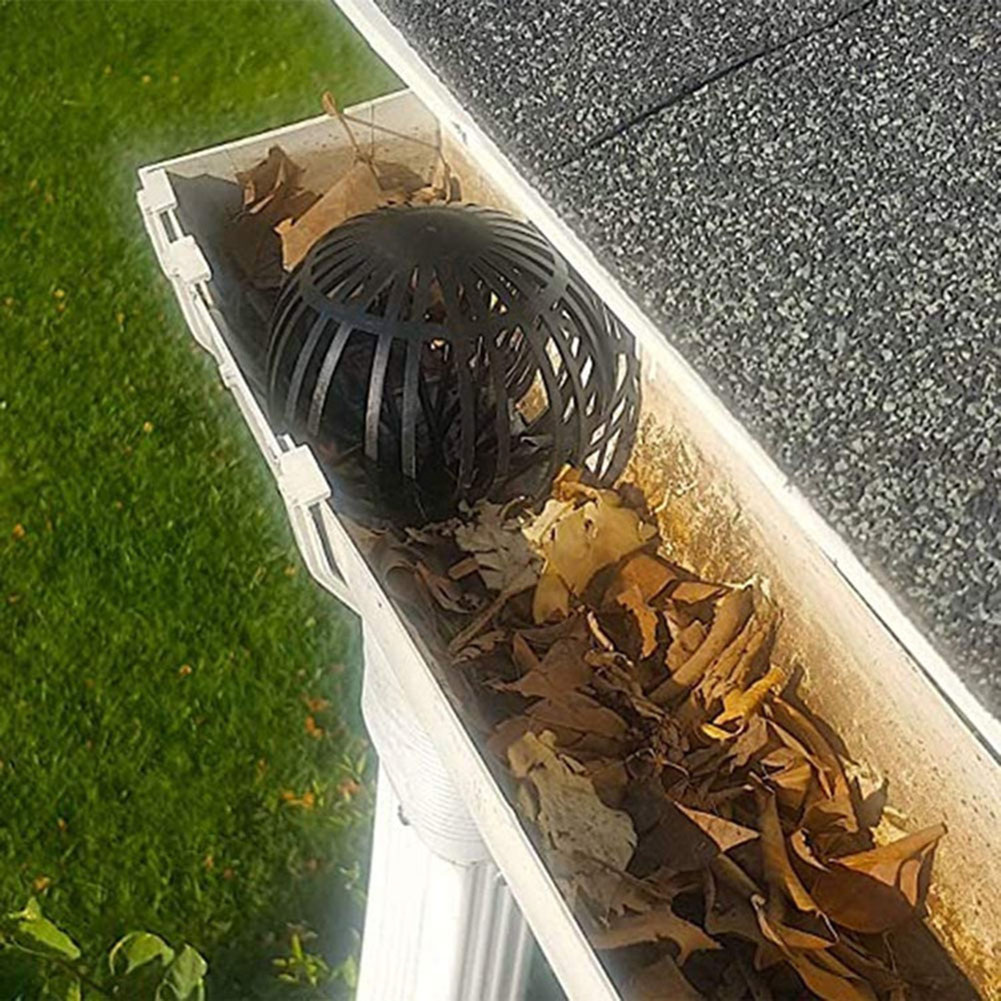 2/4/6 Stuks Bladeren Bescherming Buiten Valpijp Zeef Eenvoudig Te Installeren Zwarte Goot Guard Dakafvoer Anti-Blokkerende Huis Puin Tuin