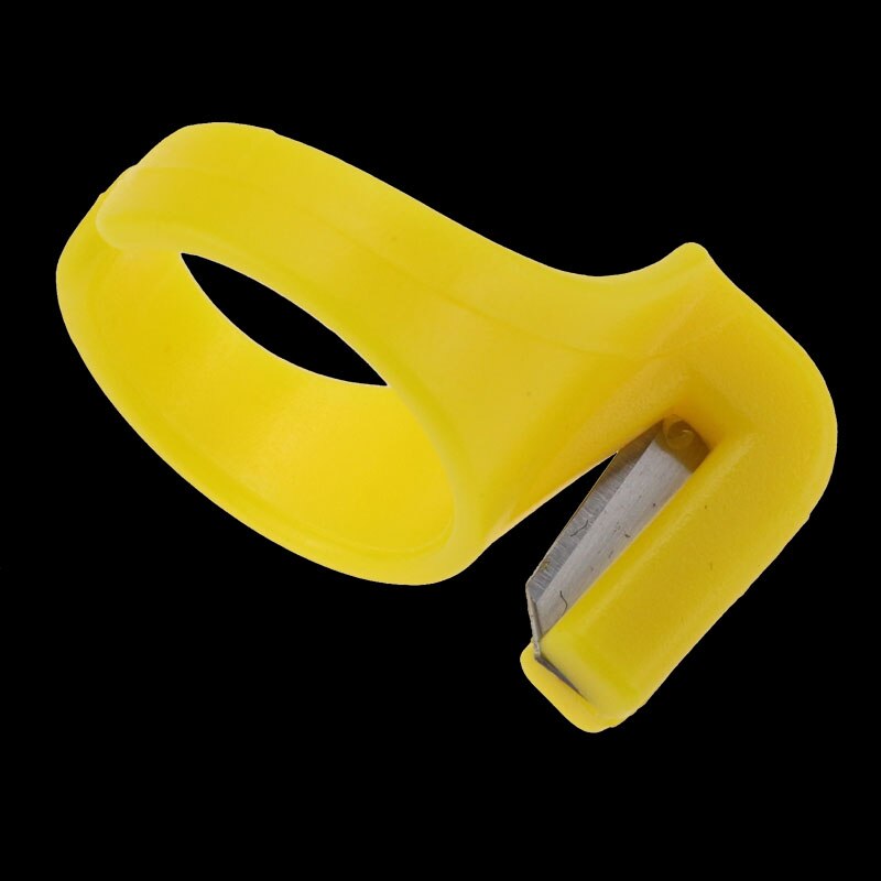 Dedal de plástico para máquina de coser, cortador de hilo, hoja de dedo, aguja, accesorio para máquina de coser doméstica, 3 unids/set por juego