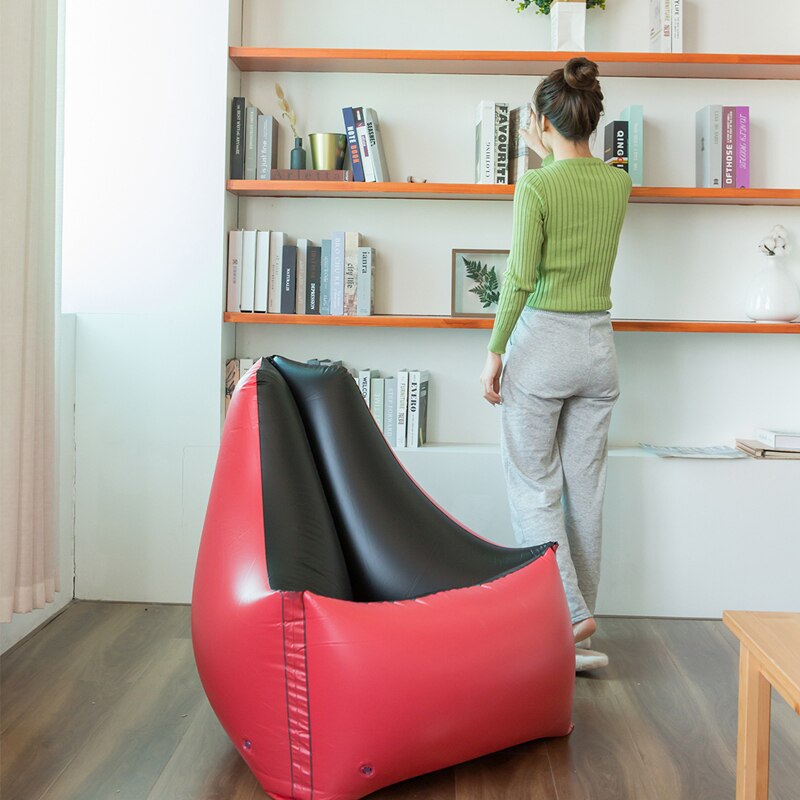 Lazy Sofa Inflatable Folding Recliner Outdoor Sofa Bed For Single Air Sofa Inflatable Loungers Couch Water Deck Chair 2in1: air sofa