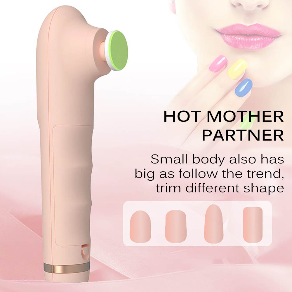 Bebé cómodo cuidado inteligente manicura herramientas bebé eléctrica pulidor de uñas Anti-arañazos de la uña del pie Trimmer mamá Set de belleza para uñas