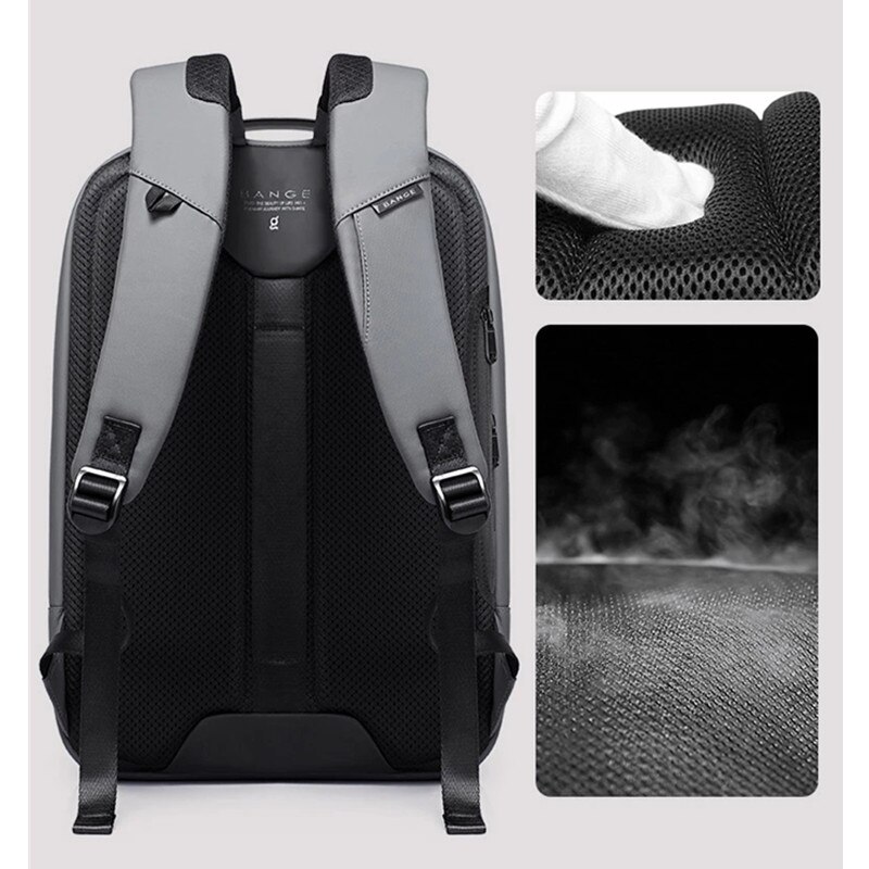 BANGE Men Anti Theft Waterproof Laptop Backpack 15.6 Inch Daily Work Business Backpack School back pack mochila for Men