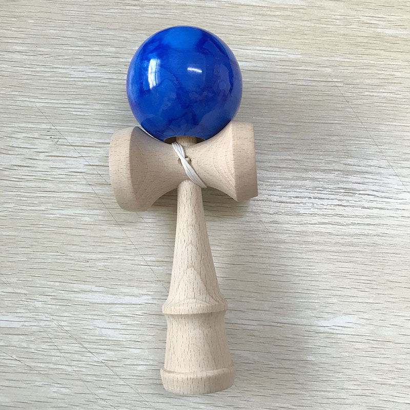 18CM Kendama Balls Marble Color Skillful Juggling Wooden Balls Toys Outdoor Games for Kids Children
