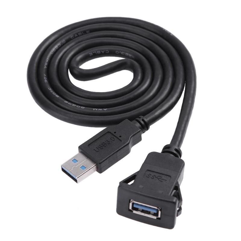 In-Car USB 3.0 Flush Mount Socket Extension Cable for car boat Truck