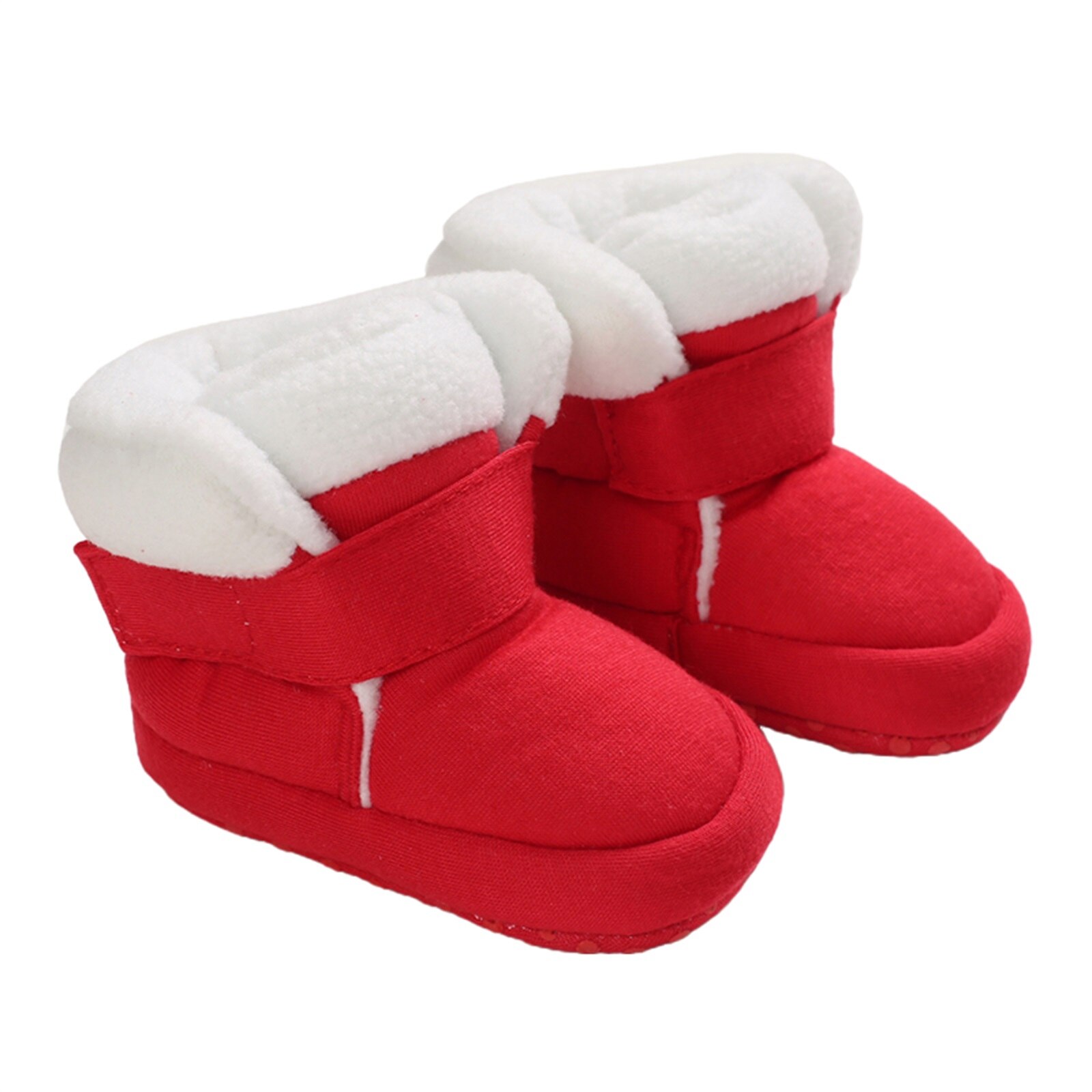 Baby Mädchen Schnee Schuhe Winter Stiefel Baby Pelzigen Plüsch Warme Winter Schuhe Kleinkind Baumwolle Schuhe Prewalker 0-18M: A / 0-6 Monate