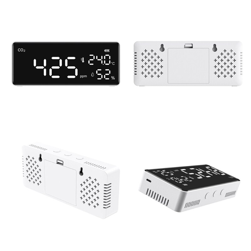 Carbon Dioxide Detector with Alarm Function Quick Tester Temperature &amp; Humidity