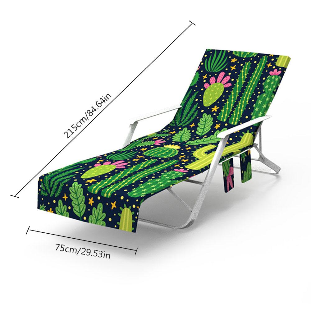 Multi-Functional Lazy Lounger Beach Towel Lazy Beach Lounge Chair Cover Towel Bag Sun Lounger Mate Garden