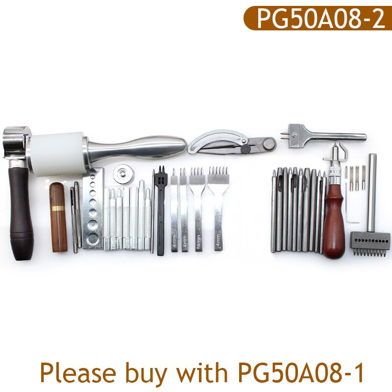 Leather Craft Tools Punching Hole Cutting Knife Suture Needle Basic Hand Stitching Sewing Tools, Manual Peeling Edge Process