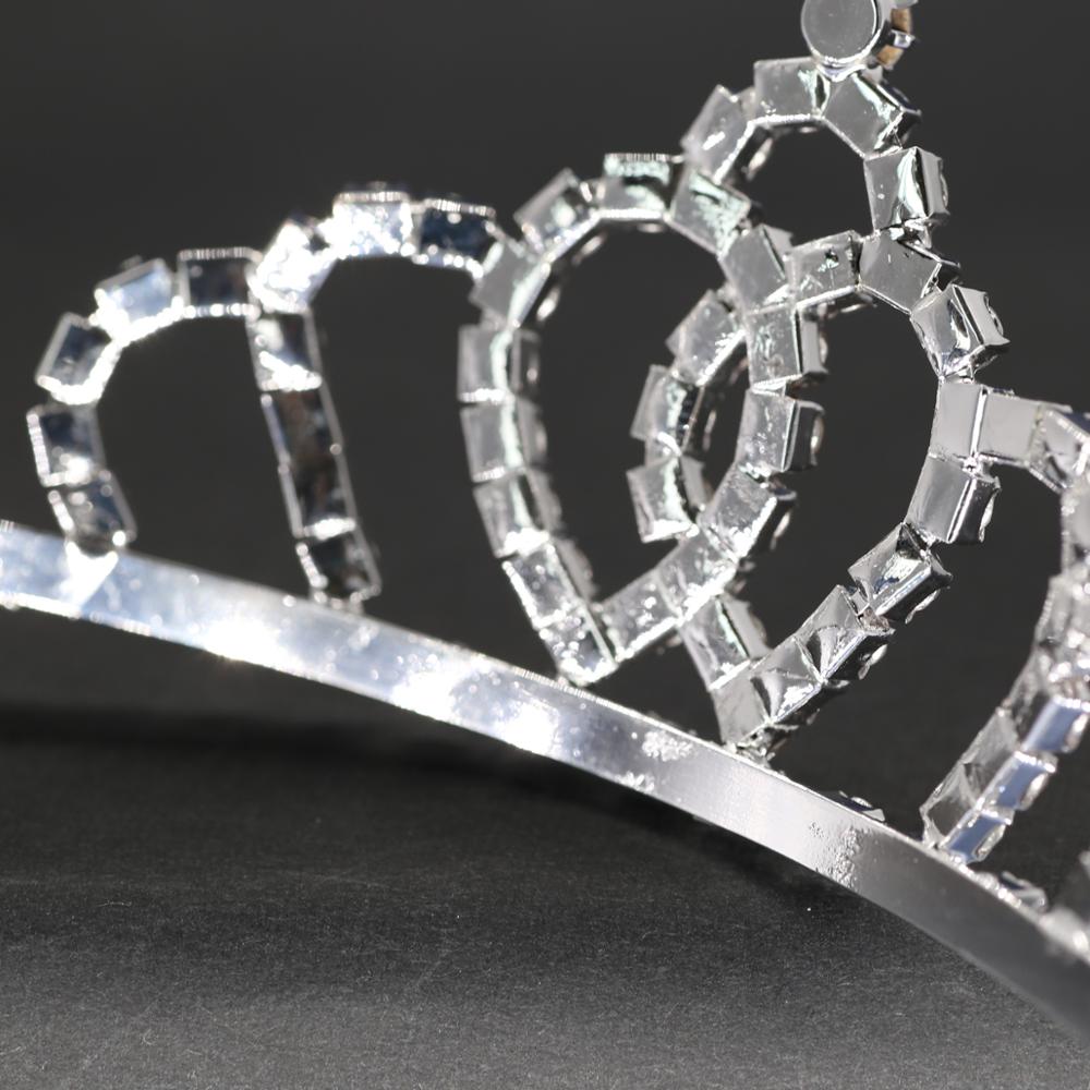 Charmante mariée couronne bandeau diadèmes de mariée argent cristal coiffure fête cérémonie broche couronne cheveux accessoires avec peigne HG05