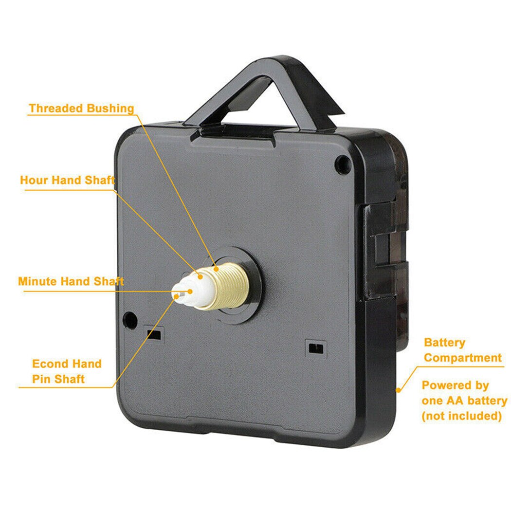 Silent Sweep Quartz Clock Movement Mechanism Hands 0.5\\\\\\\" Shaft Replacement DIY Repair Parts For Home Handmade