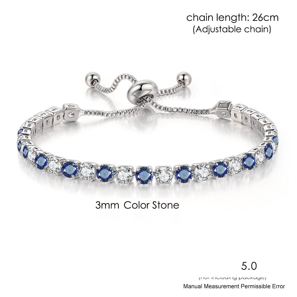 Mehrfarbige Armbinde Für Frauen Zirkon Einstellbare Schmuck Stein Farbe Nach Dem Zufall Angeordnet Hochzeit Weihnachten Schmuck DZH043