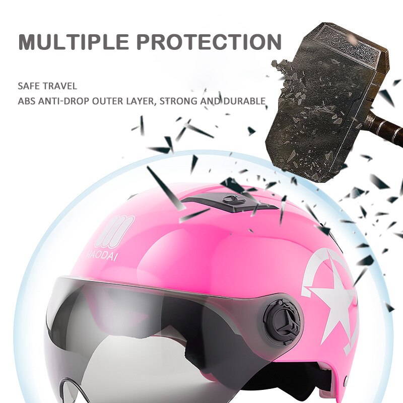GOPLUS moto casques cyclisme vélo électrique casque Motocross demi casque lentille visières hommes femmes Scooter moto casque