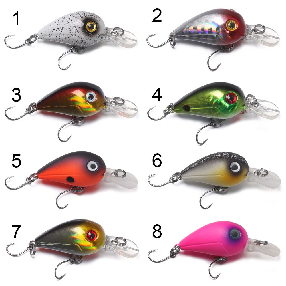 Señuelo de pesca de lubina Perch Mini micro flotador Wobbler, señuelo Artificial duro, señuelo de pesca flotante