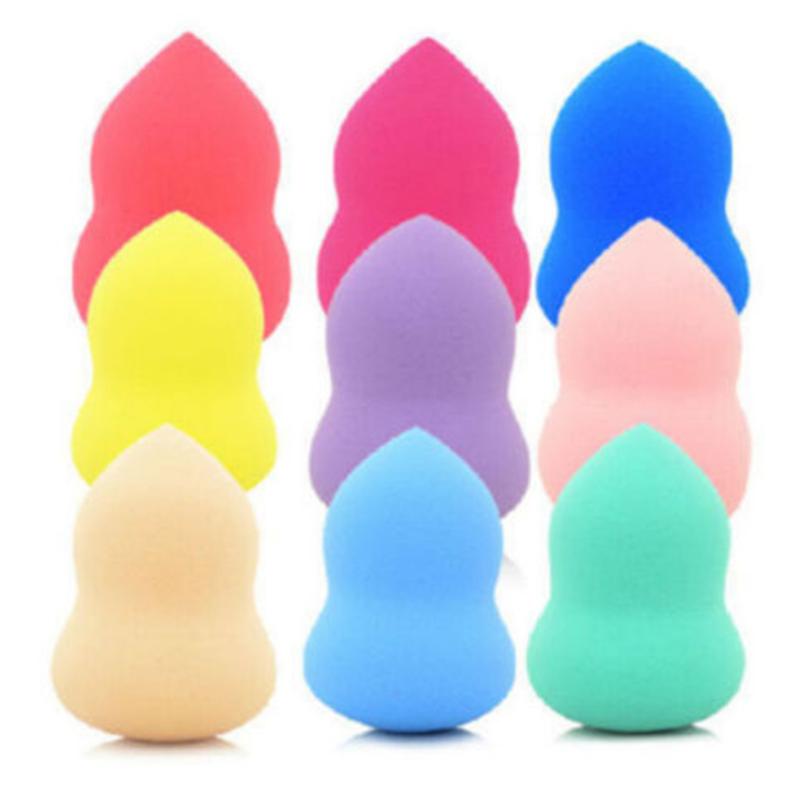Foundation makeup svamp makeup kosmetisk puff fejlfri pudder glat puff kosmetisk vanddråbe/kalebass puff værktøjer: Tilfældig farve 01