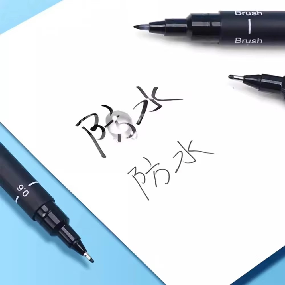 Japanese Stationery Uni Fineliner Drawing Gel Pen Pin-200 Waterproof Straight Liquid Hook Line Pen 0.25-0.94 Manga sketch
