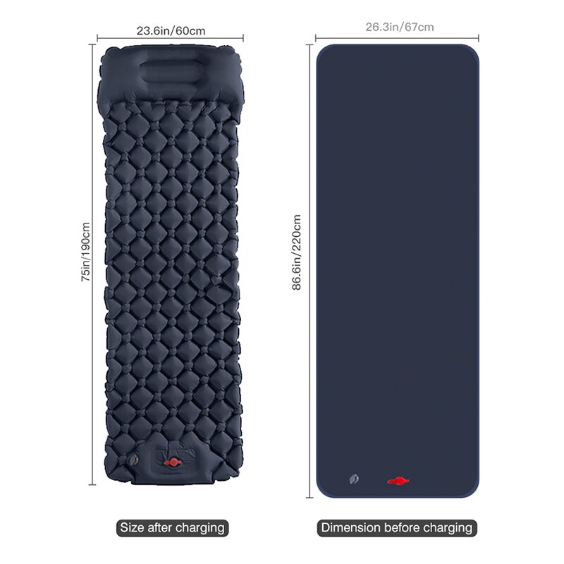 Camping Inflatable Mattress Outdoor Sleeping Pad With Pillows Waterproof Inflatable Air Mattresses Tourism Camping Equipment