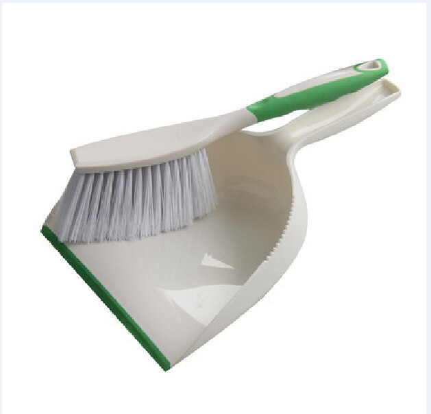 Multi-function Broom Desktop Cleaning Mini Garbage Shovel Plastic Broom Kitchen Small Broom Garbage Shovel Set Cleaning Supplies: Green