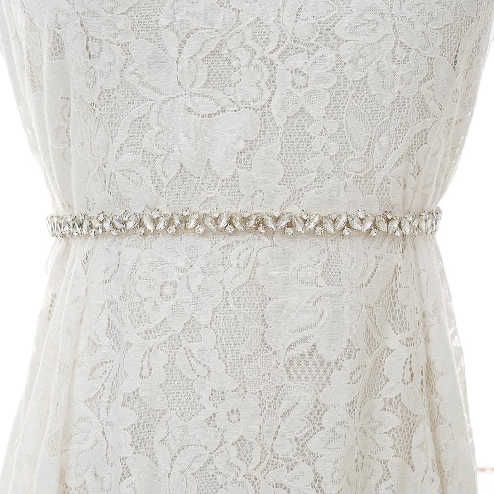 Strass ceinture éblouissante diamant ceinture de mariée argent cristal ceinture de mariage pour la décoration de mariage SD135S