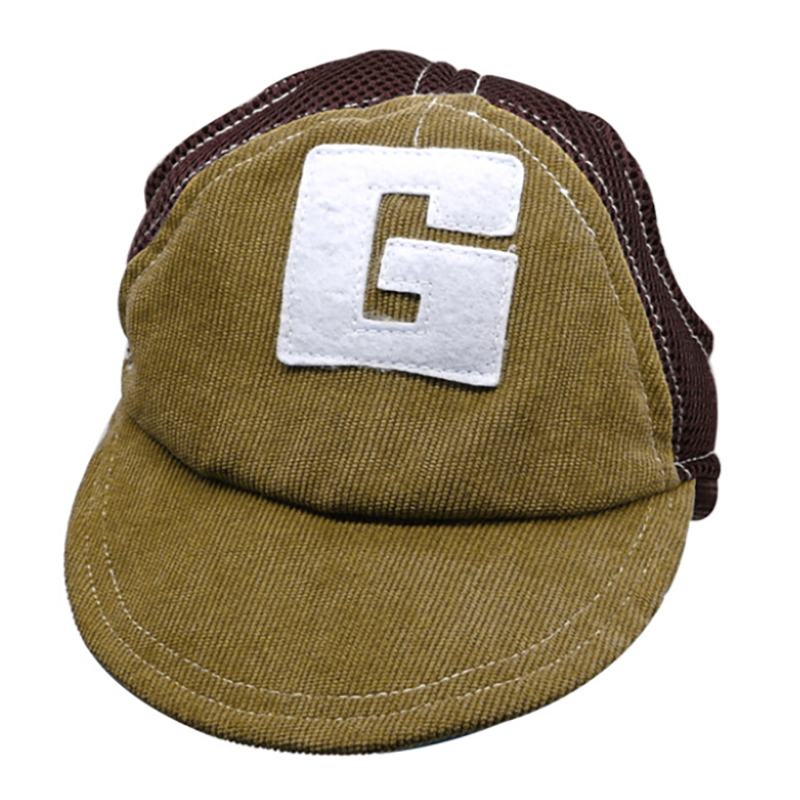 Gorras para perro transpirable con agujeros para mascotas, gorras para el sol con agujeros para las orejas para perros pequeños, medianos y grandes, accesorios para exteriores, deportes de senderismo: coffee / M