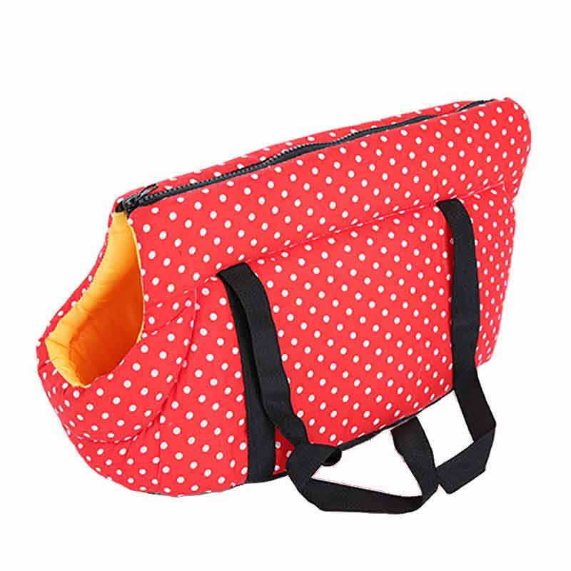 Venxuis Soft Pet Hond Schoudertassen Beschermd Rugzak Outdoor Pet Dog Carrier Puppy Reizen Voor Kleine Honden: Red Dot / 40X25X28 CM