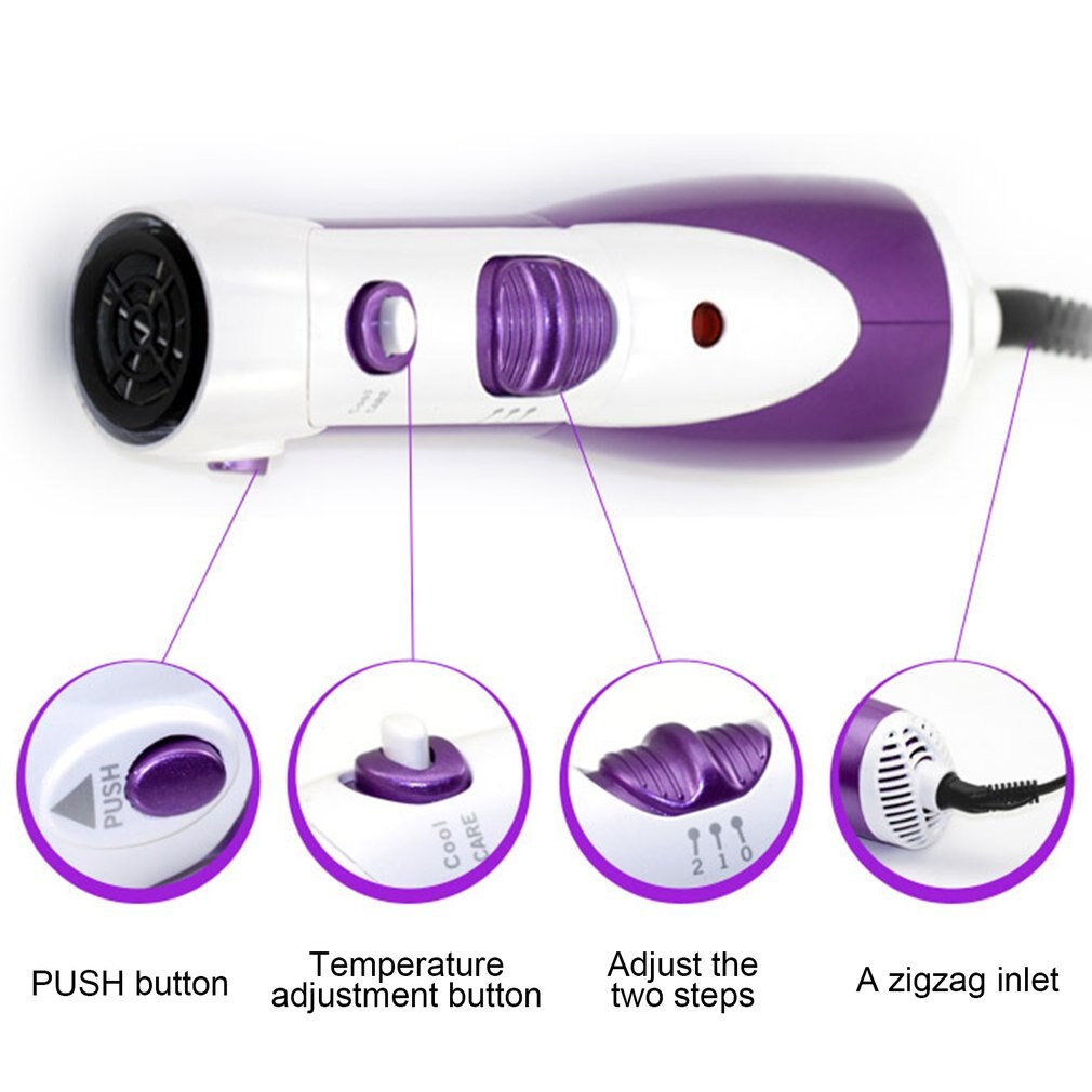 Kemei KM-585 Multifunctionele 7 In 1 Anion Haarverzorging Curler Krultangen Föhn Roll Kam Stijltang Föhn set