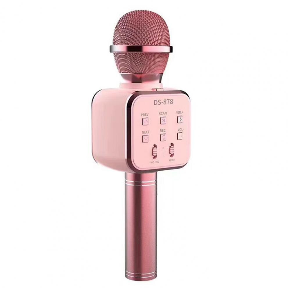 Ds878 wireless microphones, supports usb hard drive/tf card, metal 1 4 in compatible condenser mic music player for boys and girls