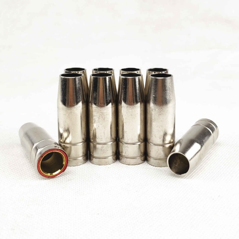 Boquilla DE Gas abtf 15Ak 10 Uds Mig soplete de soldadura boquilla de Gas Punta de contacto para soldadura Mig Mag