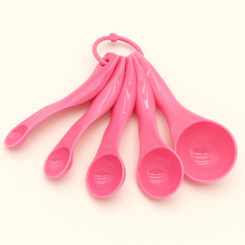 5 Stks/set Keuken Maatlepels Roze Cake Bakken Meel Maatlepels Keuken Koken Accessoires