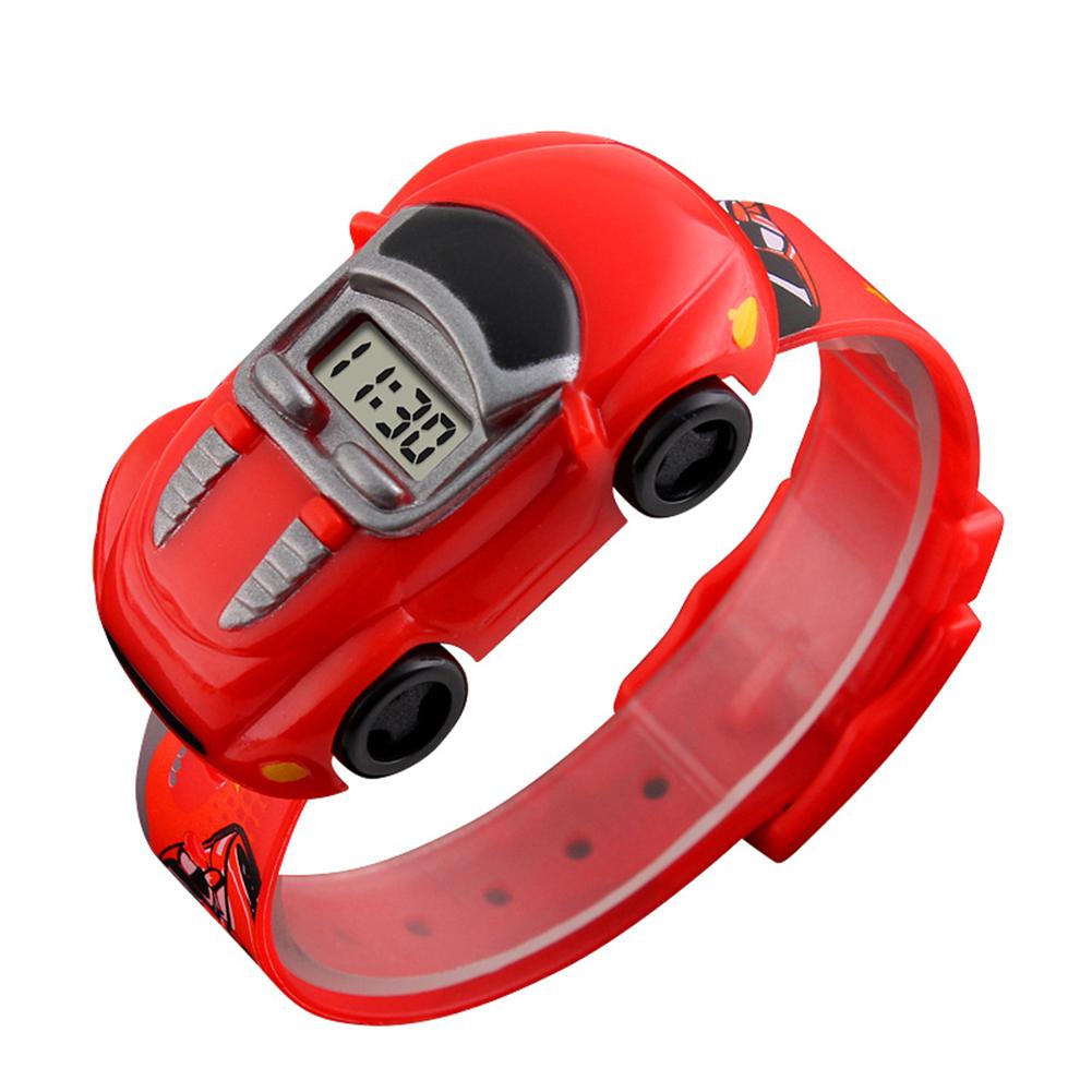 car watch for child Fashionable Electronic Watch Innovative Car Watches for Boys: Red