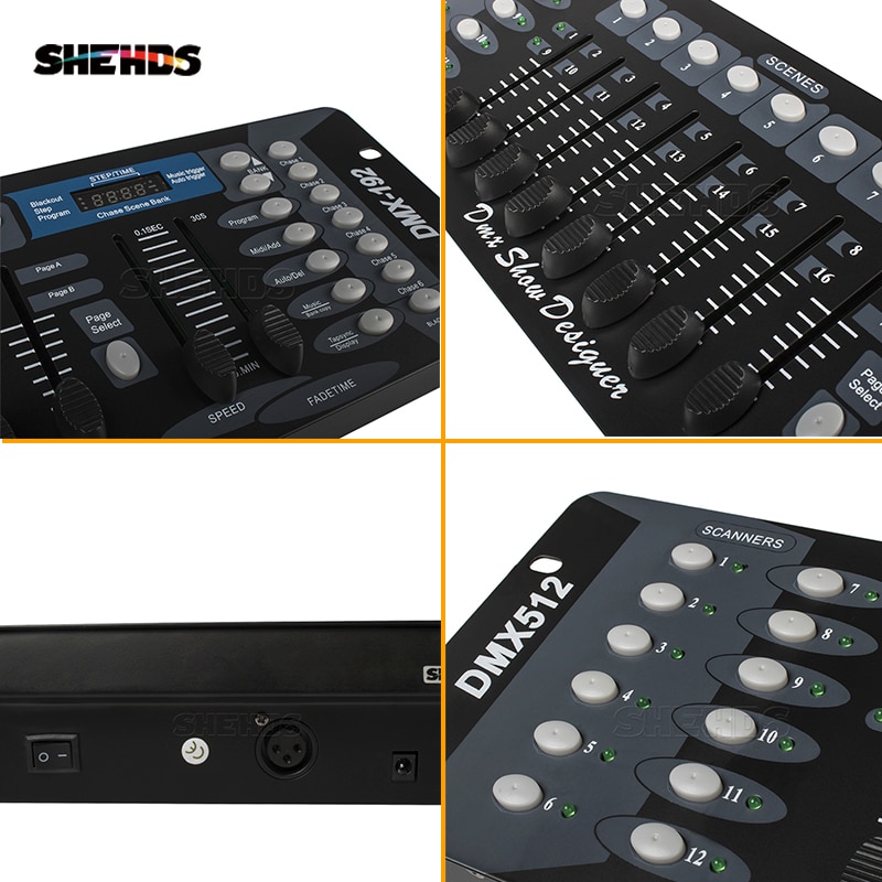 192 DMX Controller for Moving Head Light 192 Channels for DMX512 DJ Equipment Dsico Controller