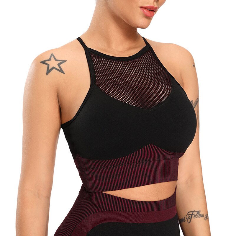 Sujetador Racerback deportivo con espalda en cruz para mujer, top de cobertura media, sin aro de metal, invisible, sensación de libertad, ideal para hacer deporte, yoga, ir a correr