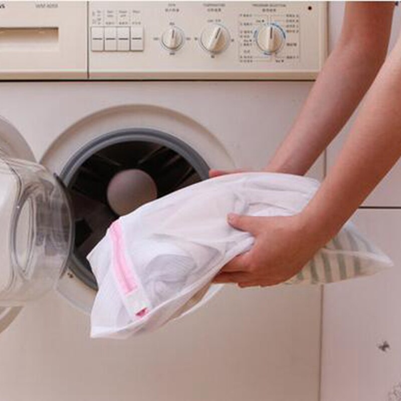 9 Größen Reißverschluss Faltbare Nylon Wäsche Tasche Bh Socken Unterwäsche Kleidung Waschmaschine Schutz Netz Gittergewebe Taschen