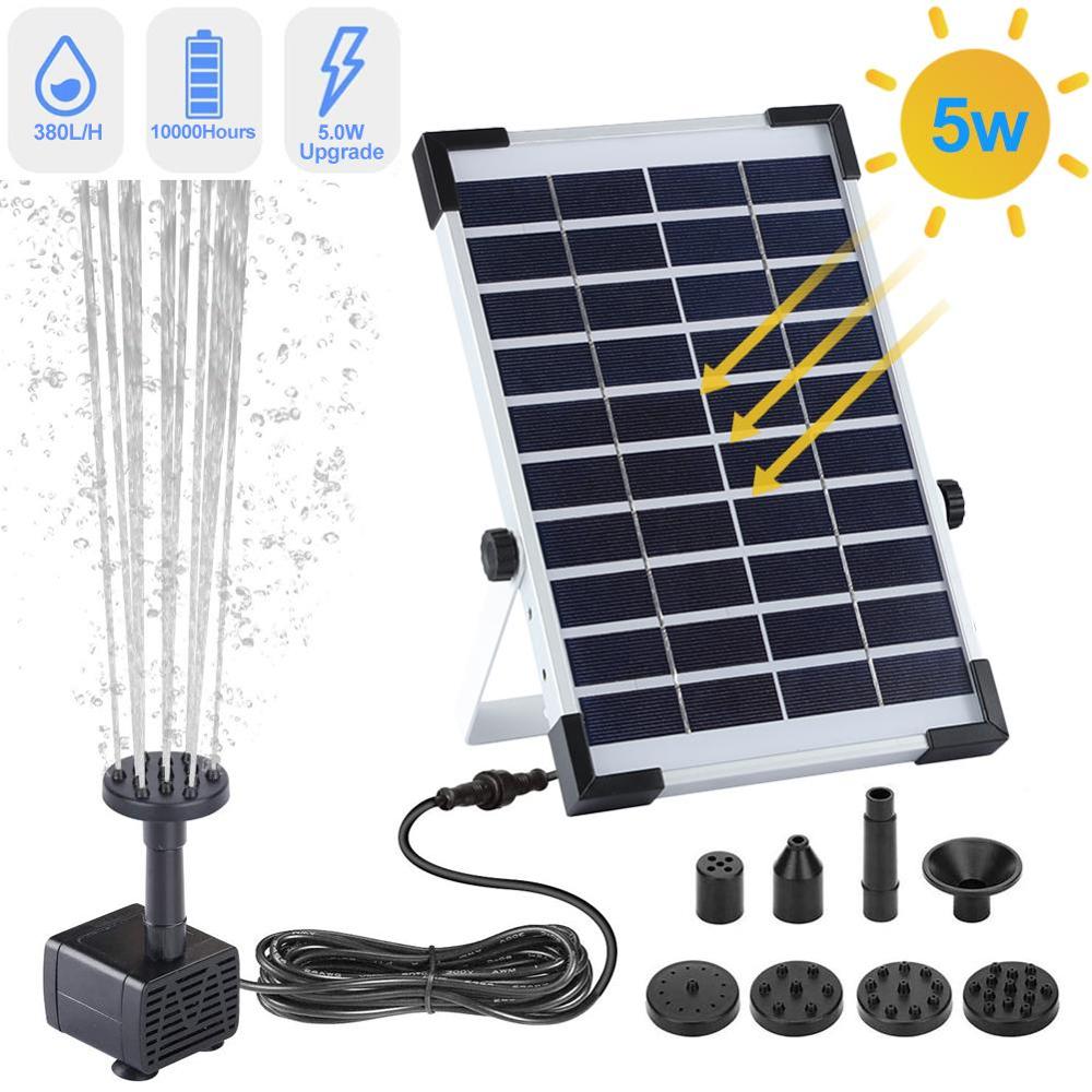 Ad alta Pressione solare alimentato Fontana Pompa kit 10V Pannello Ad Energia Solare per giardino stagno piscina Pesce Bagno di Uccello Giardino decorazione