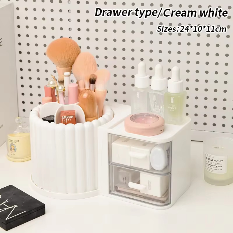 Stationery Organizer Desk Set Plastic File Drawer Cute Pencil Holder for School Supplies Office Durable Desk Tool: Red