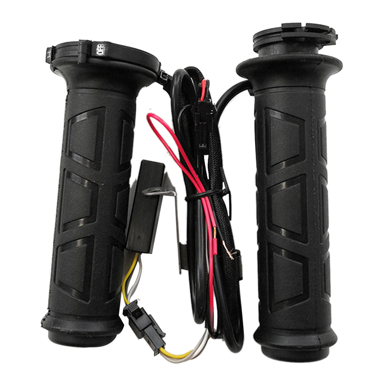 AUTO Nero 7/8 "motos Moto manubrio Calda Elettrico Heated Grips Maniglia Del Manubrio Scaldino manillar motociclo di vendita calda