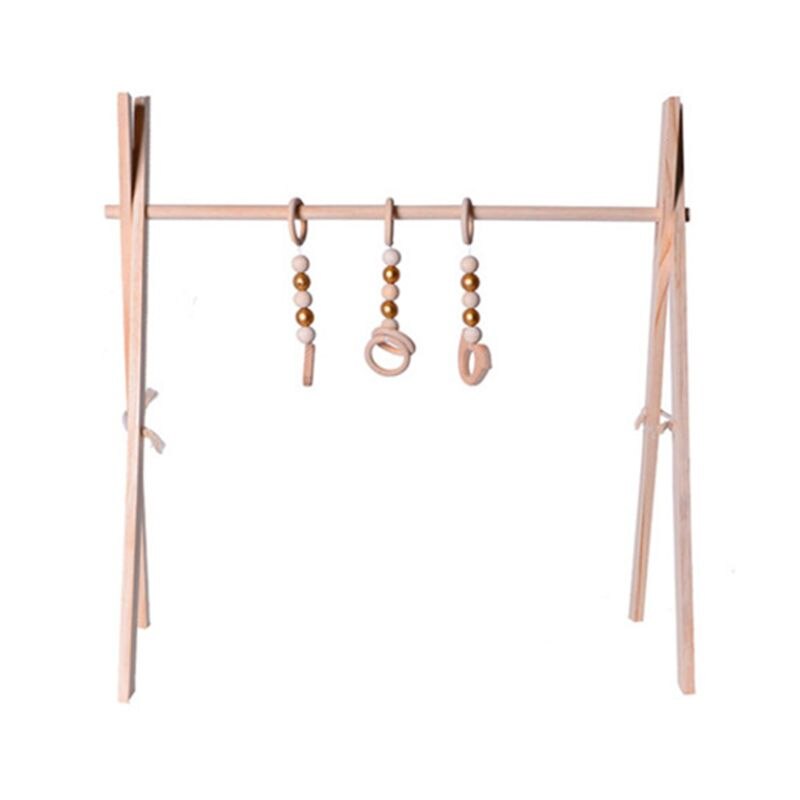 Nordic Eenvoudige Houten Fitness Rack Kinderen Kamer Decoraties Baby Play Gym Bar 103D