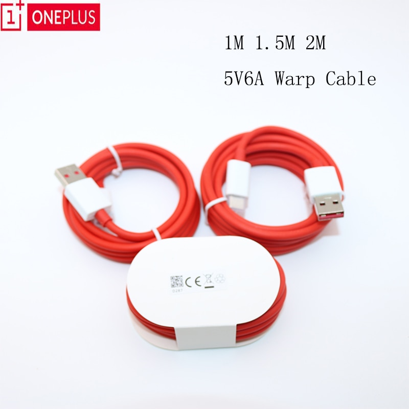 One plus Dash Type C cable USB 3.1 Quick Fast Charging cable 1m/1.5m/2m/3m One plus Warp Charge 5V6A Type-c Cable
