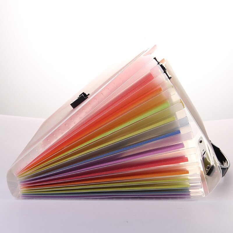 A6 Plastic Expanding Folder 13 Pocket File Organizer 12 Labels Index Office Organizer Document Holder File Case Document Box