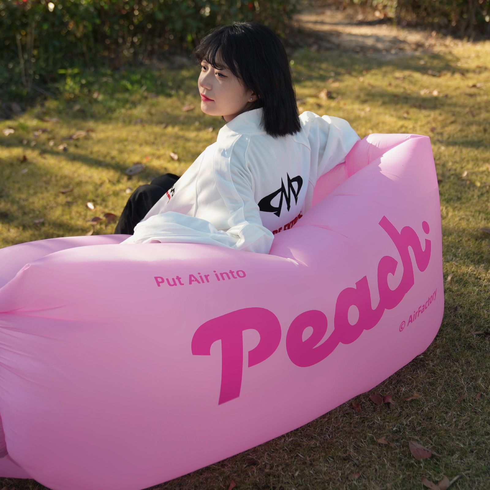 Sofá inflable portátil para exteriores, cama de aire para Parque de pastizales, playa, juguetes, silla inflable rápida