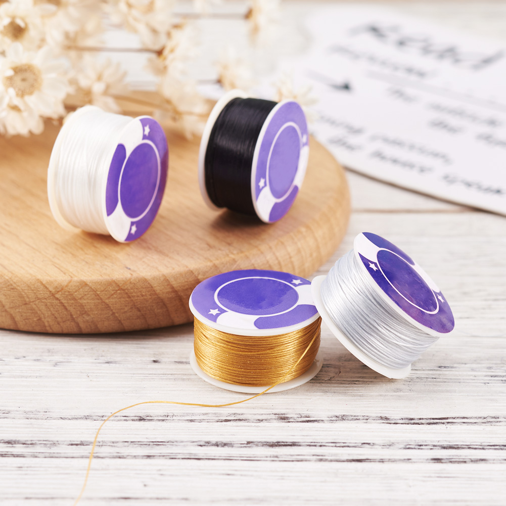 50 Yards/Roll 0.1mm Speciale Gecoate Polyester Draden Voor Rocailles Sieraden Kralen Koorden DIY Armband Maken accessoires