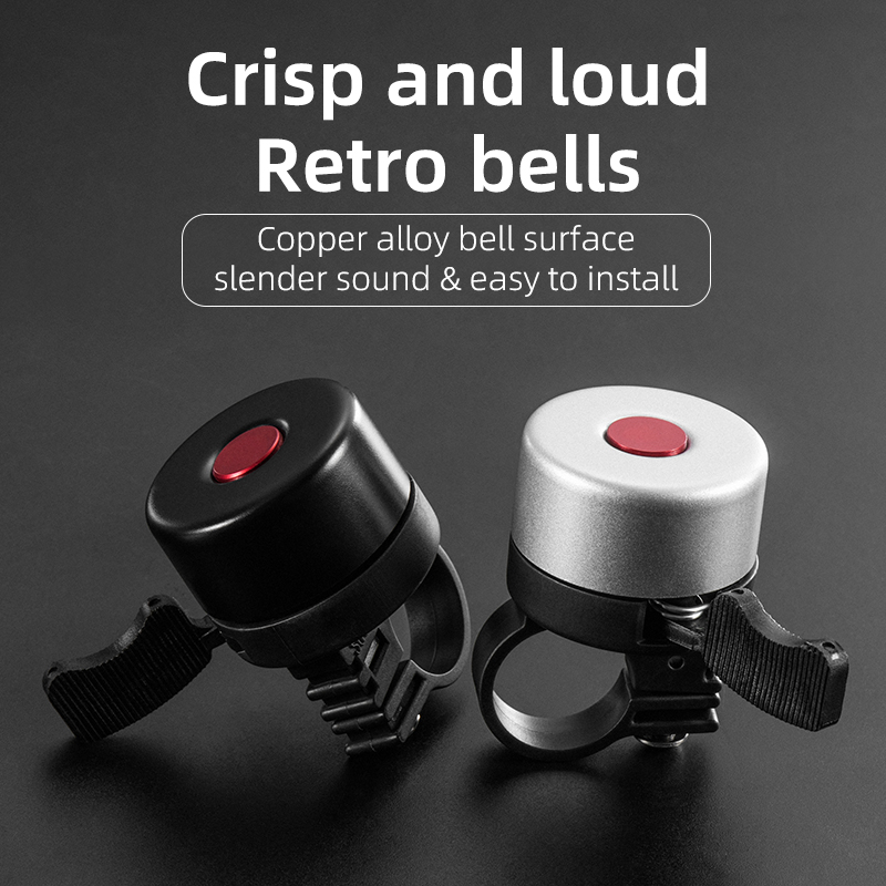 ROCKBROS Bicycle Bell MTB Road Handlebar Bike Horn Safety Sound Alarm Cycling Ring Bell Warning Bells Bicycle Accessories