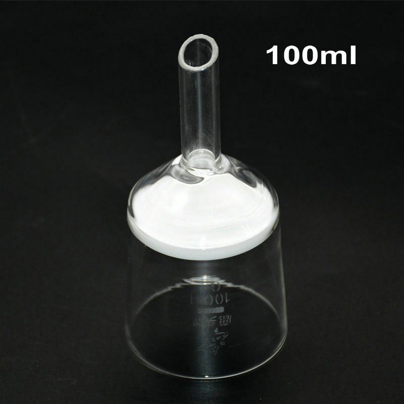 Embudo de núcleo de arena reemplazable para laboratorio químico, embudo de filtro Sintered de vidrio G3(G1/G2/G4/G5), capacidad de 100ml, 1 unidad
