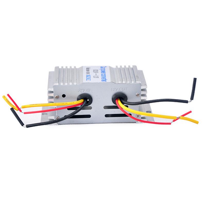 10A 24 V To 12 V 180W Car Power Step-down Transformer Converter Aluminum Alloy Shell